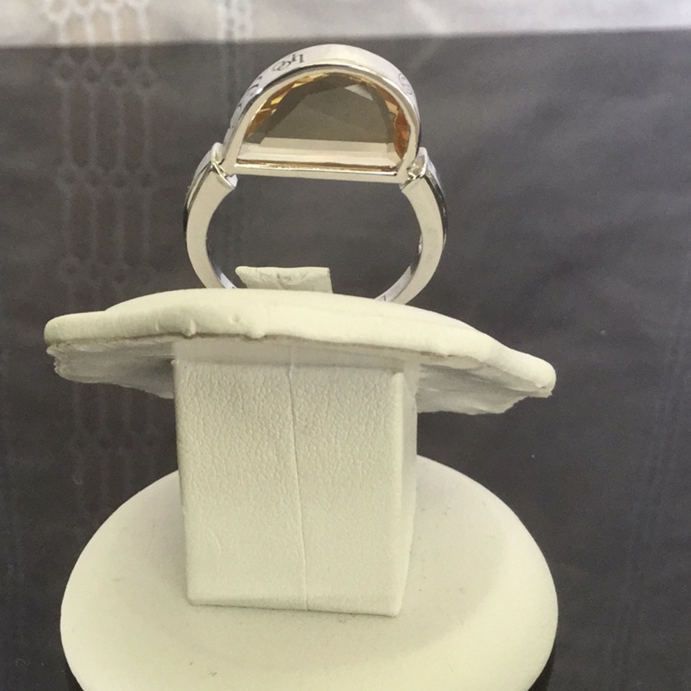 .Vtg .925SterlingSilver LoLo&Co.Citrine Ring Size 7.75 - Picture 3 of 8